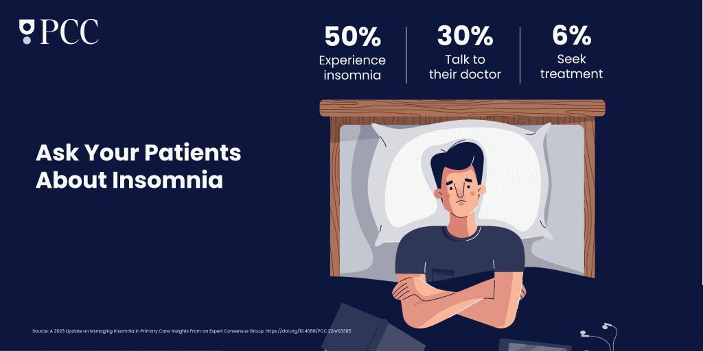 Insomnia is a prevalent condition in primary care. 