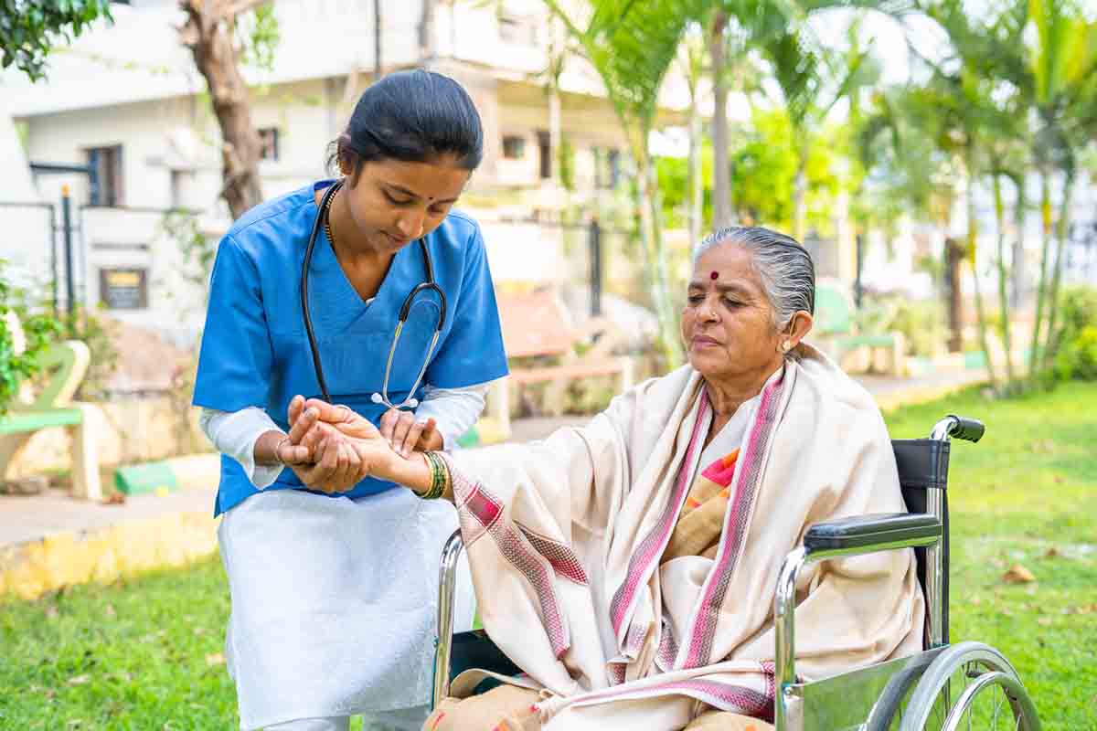 case study on elderly person in india